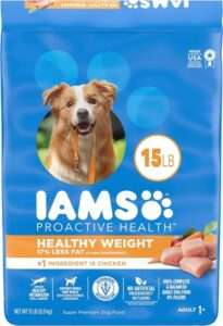 IAMS weight control dog food