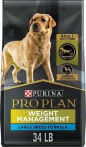 purina pro plan large breed weight dog food